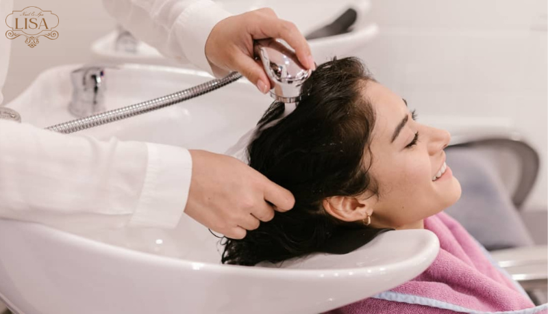 Tư thế gội đầu cho bà bầu