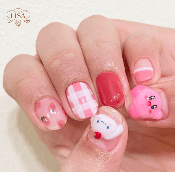 Mẫu nail hoạt hình