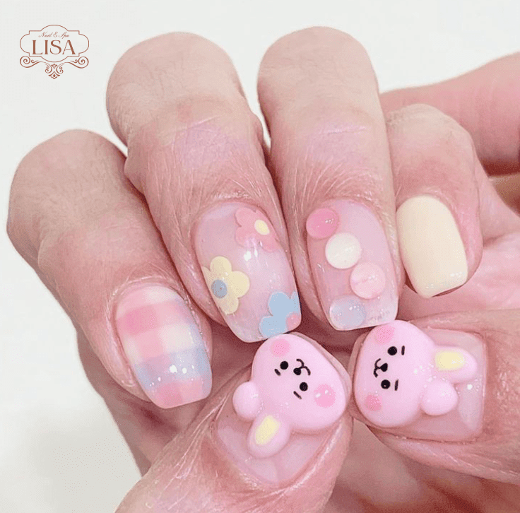 Mẫu nail hoạt hình