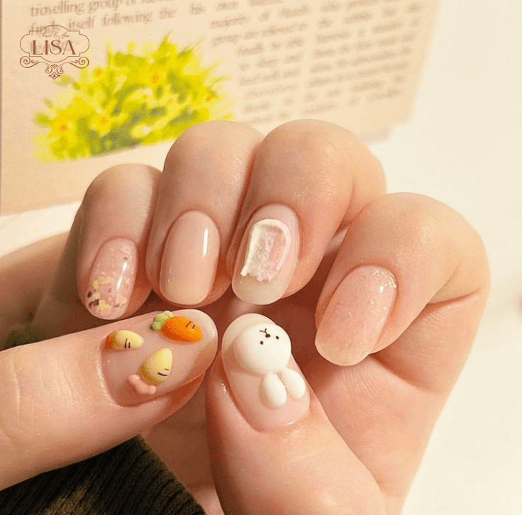 Mẫu nail hoạt hình