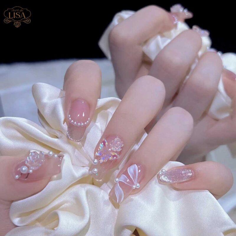 99+ bộ sưu tập mẫu móng tay cô dâu đơn giản, nhẹ nhàng cho ngày cưới
