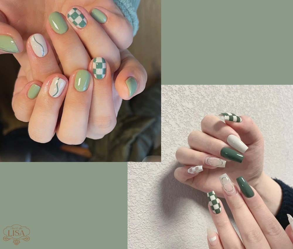 35+ Mẫu nail caro đẹp kiểu mới ấn tượng xinh xắn cho chị em