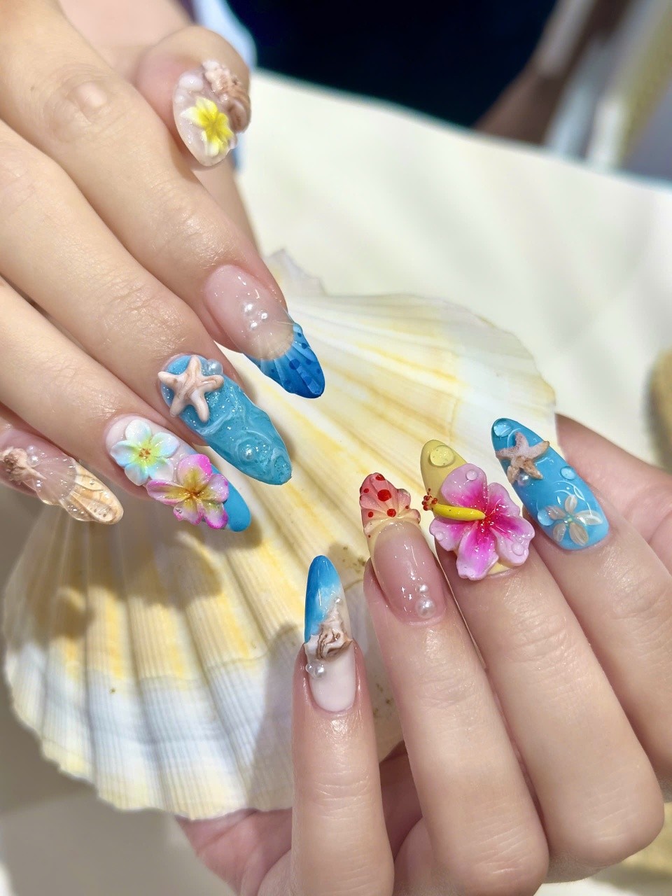 Mẫu Nail đi biển Mẫu Nail đi biển