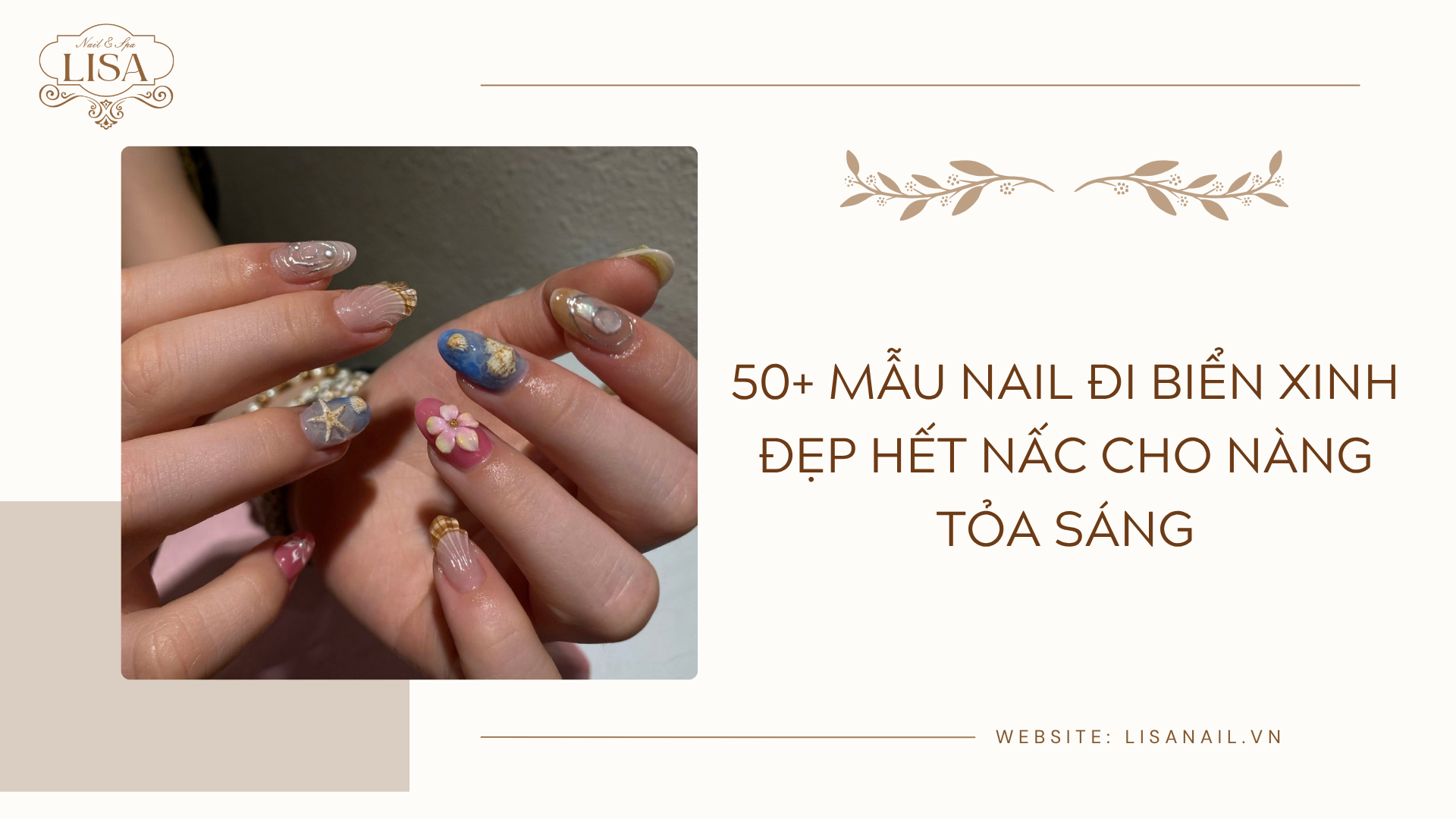 Mẫu Nail đi biển Mẫu Nail đi biển