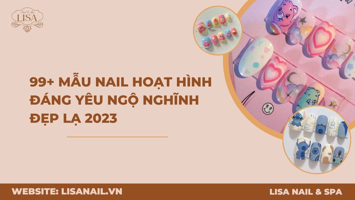 mẫu nail hoạt hình