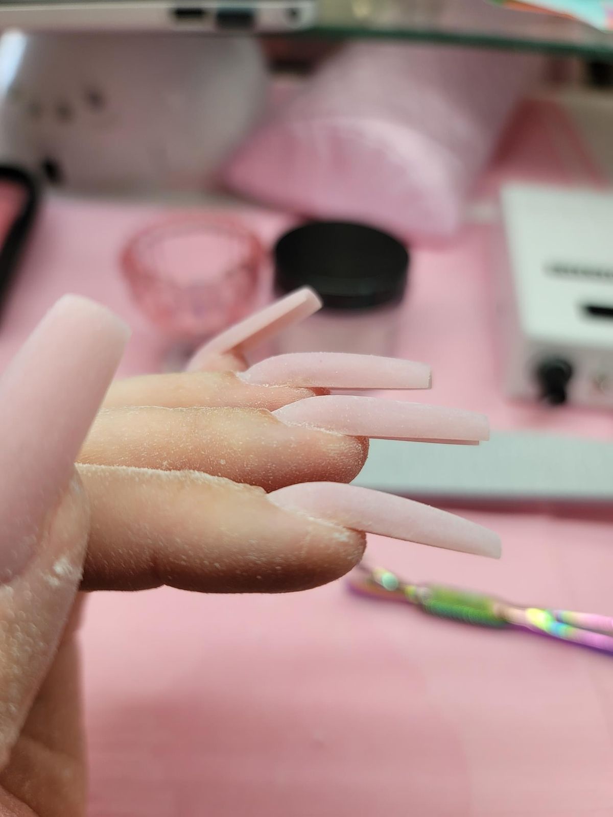 nail đắp bột