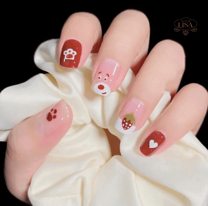 Teddy Bear Nails