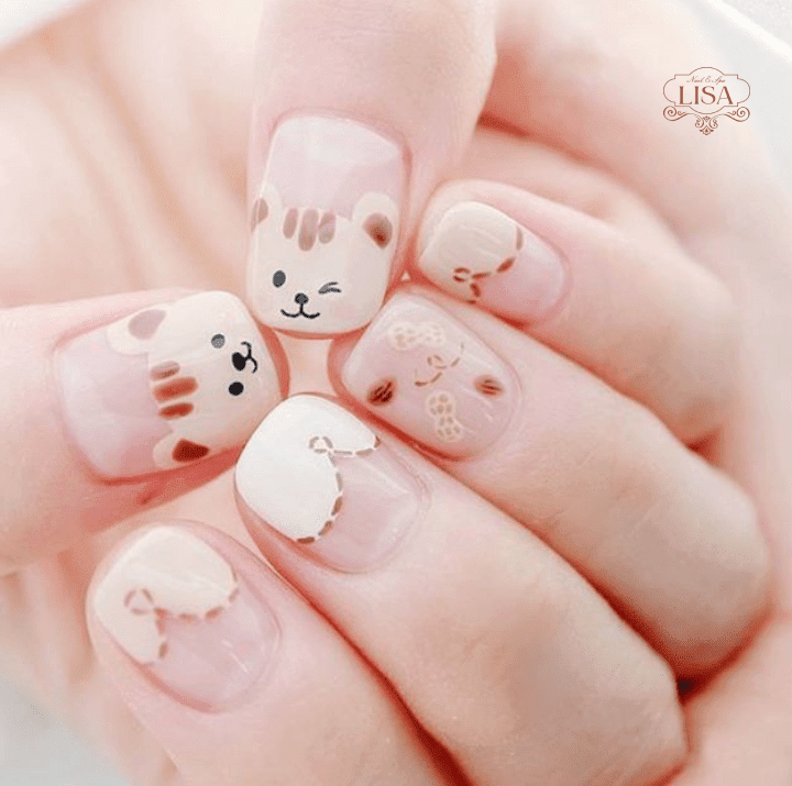 Teddy Bear Nails