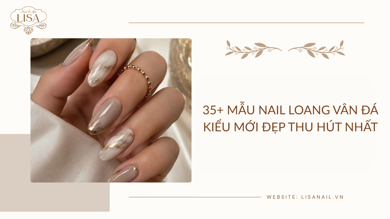 35+ Mẫu nail loang vân đá kiểu mới đẹp thu hút nhất