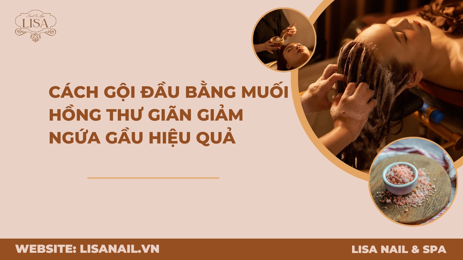 gội đầu bằng muối hồng