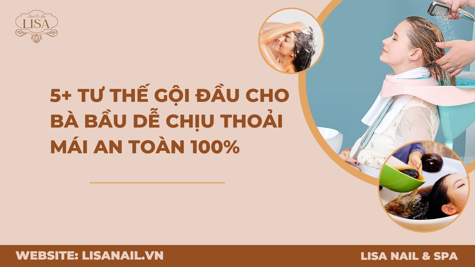 Tư thế gội đầu cho bà bầu