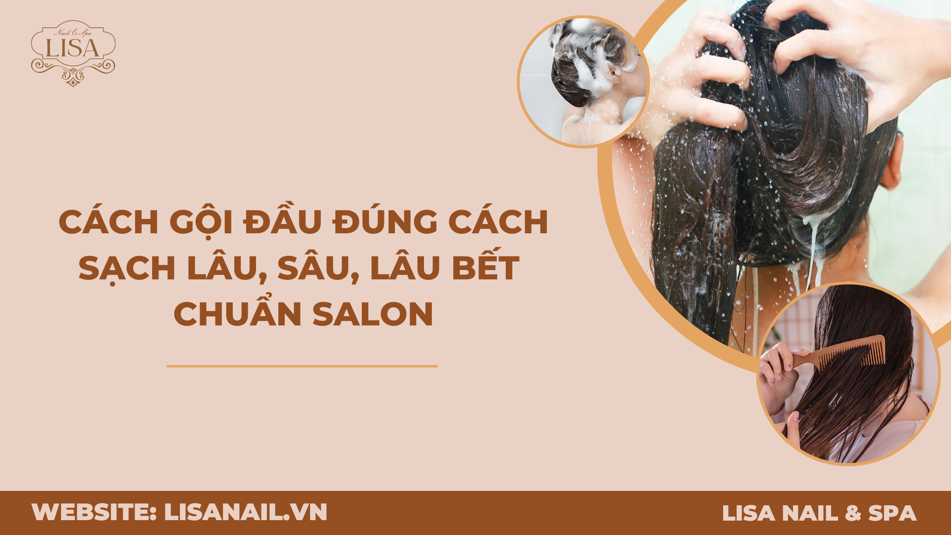 Cách gội đầu đúng cách sạch lâu, sâu, lâu bết chuẩn Salon