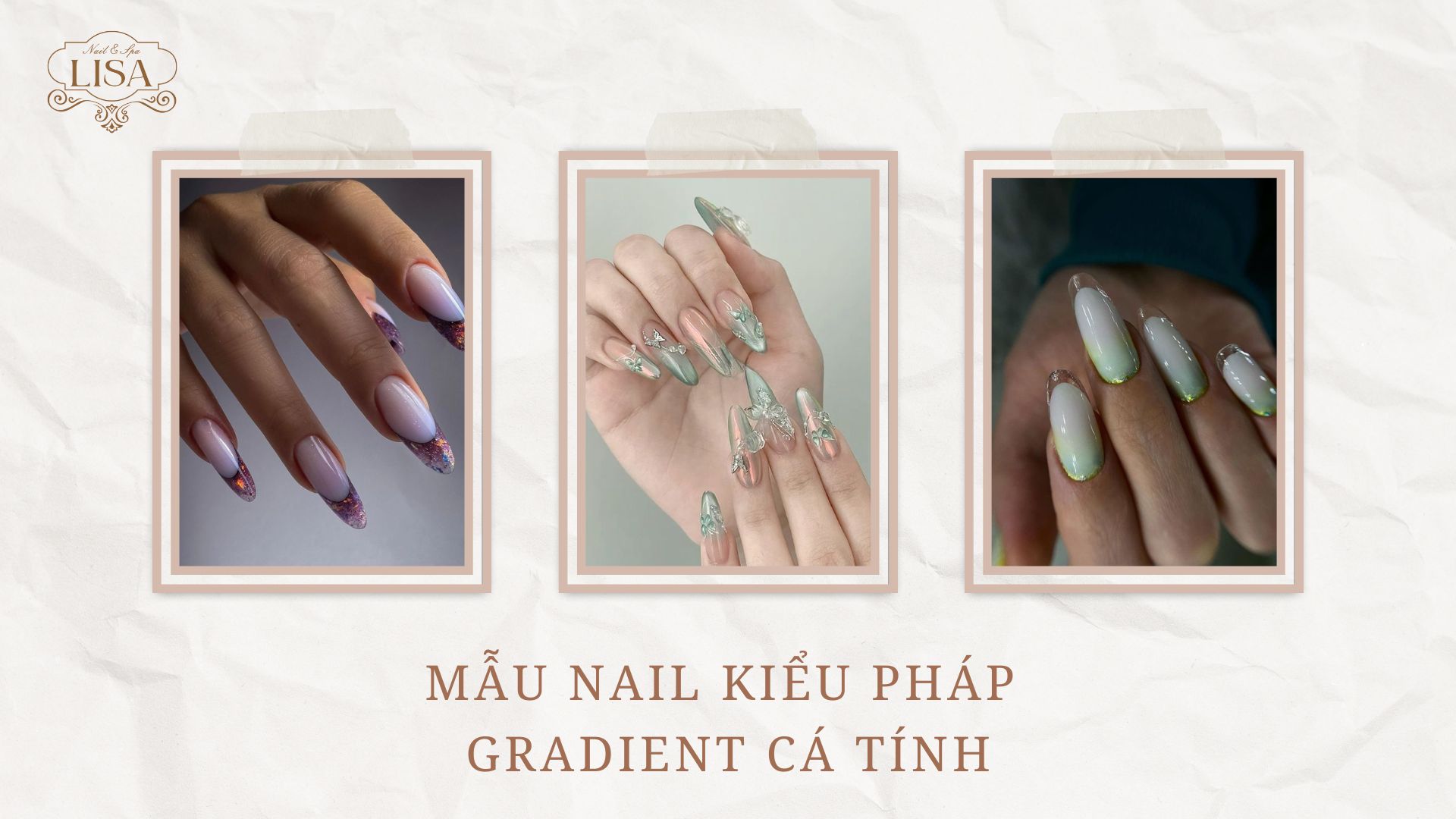 Sơn Móng Tay Kiểu Pháp Gradient Cá Tính