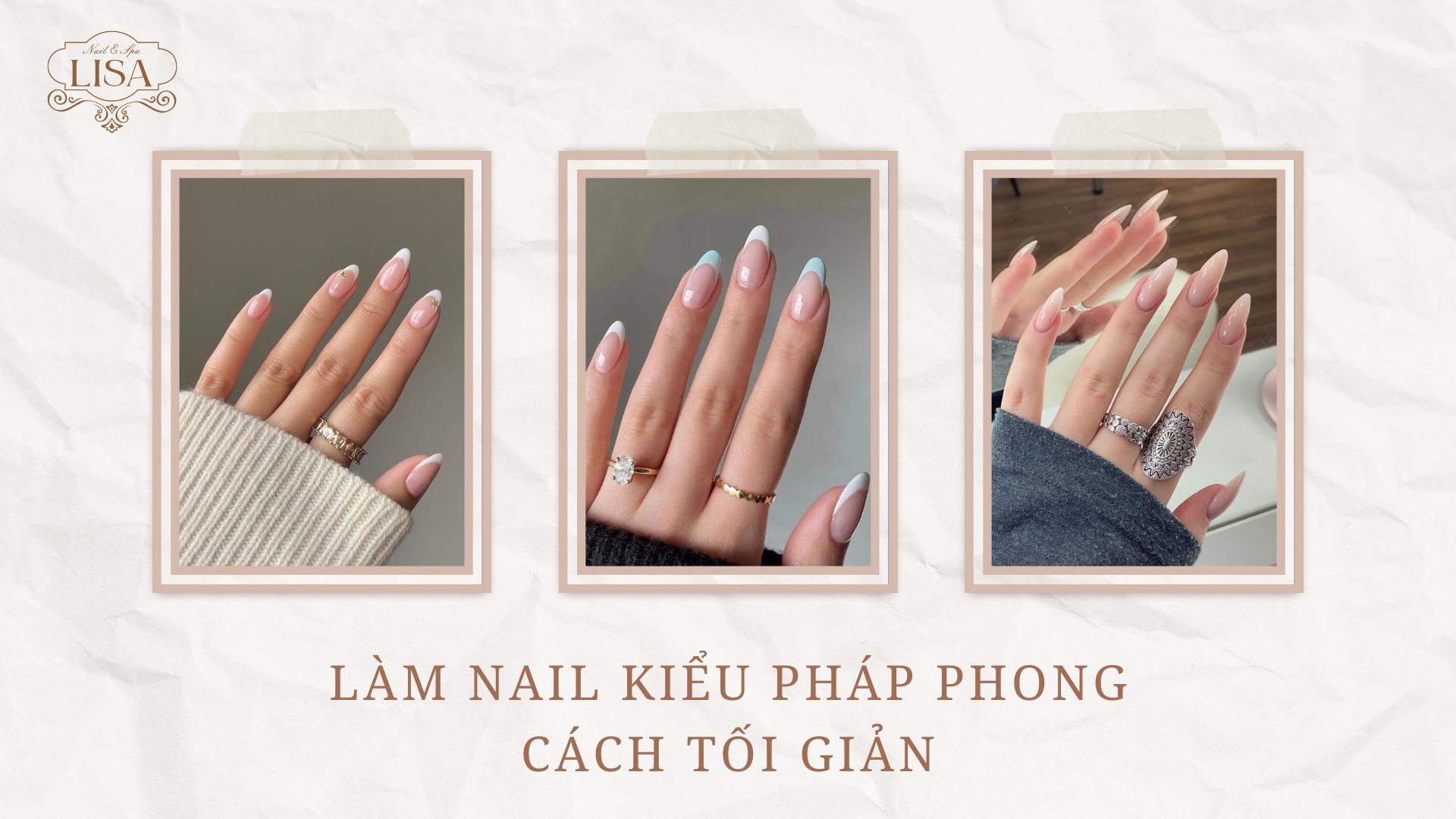 Làm Nail Kiểu Pháp Phong Cách Tối Giản