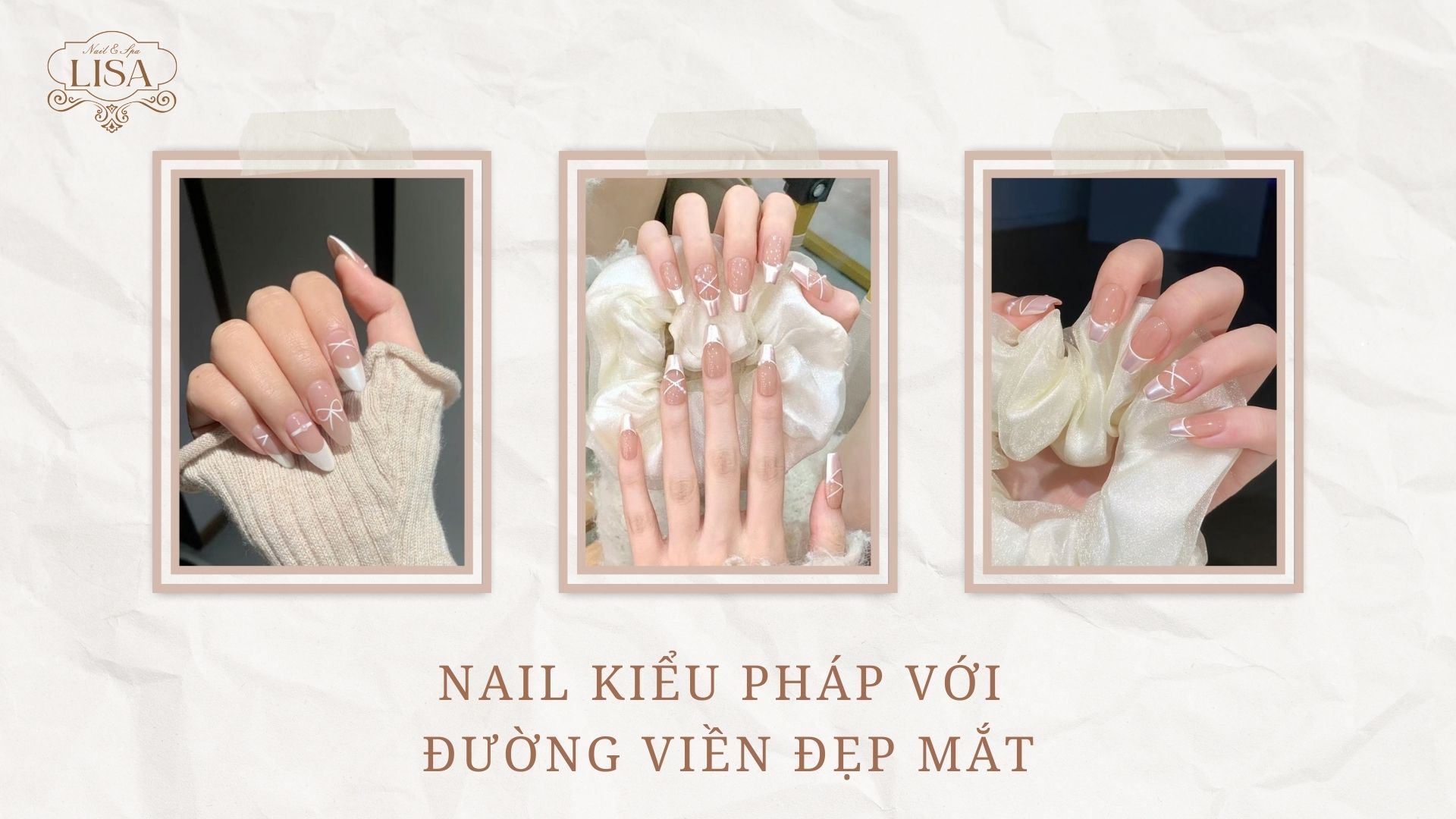 Nail Kiểu Pháp Với Đường Viền Đẹp Mắt
