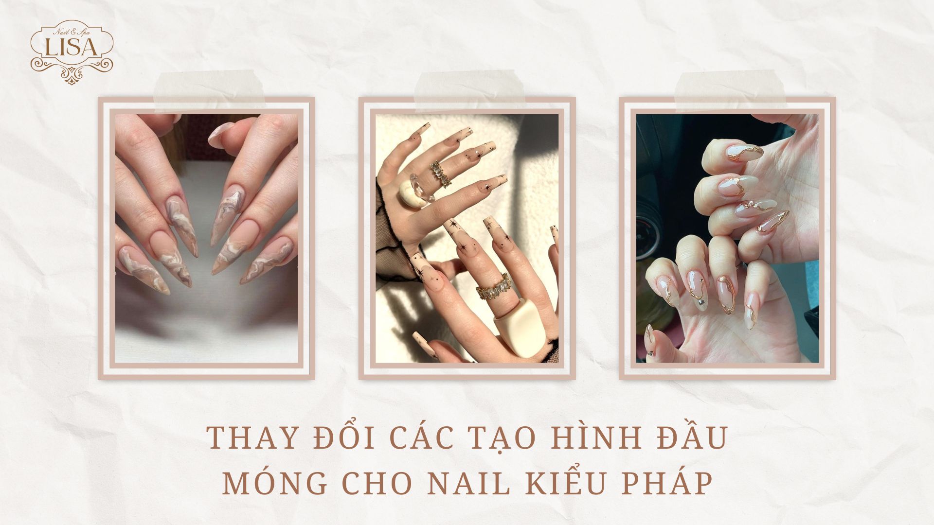 Thay Đổi Các Tạo Hình Đầu Móng Cho Nail Kiểu Pháp