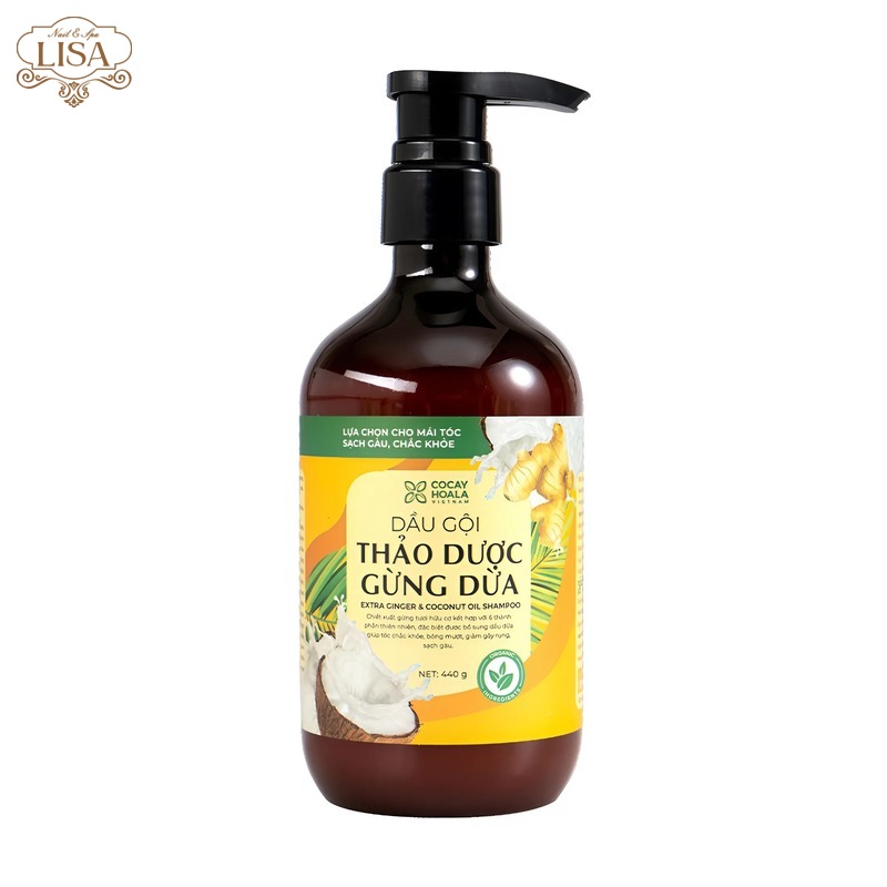Dầu gội thảo dược Gừng Dừa Cỏ Cây Hoa Lá