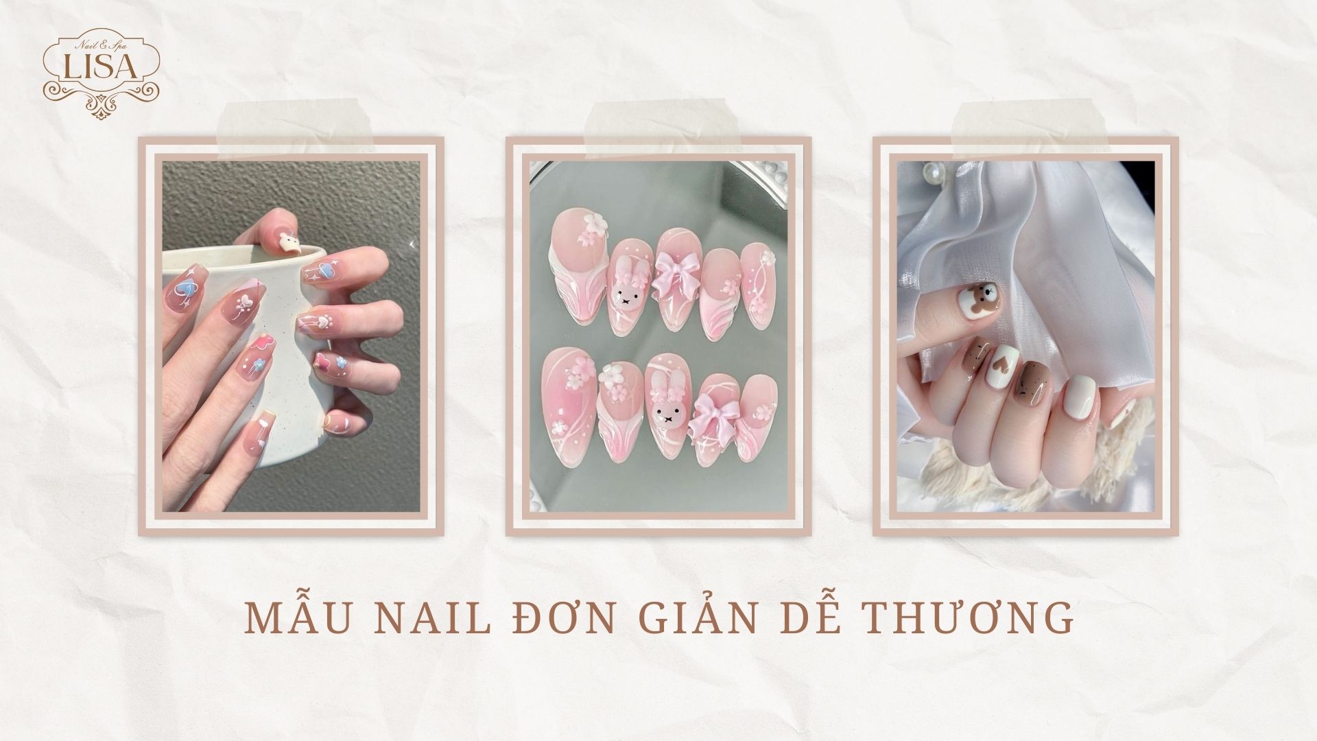 Mẫu Nail Đơn Giản Dễ Thương