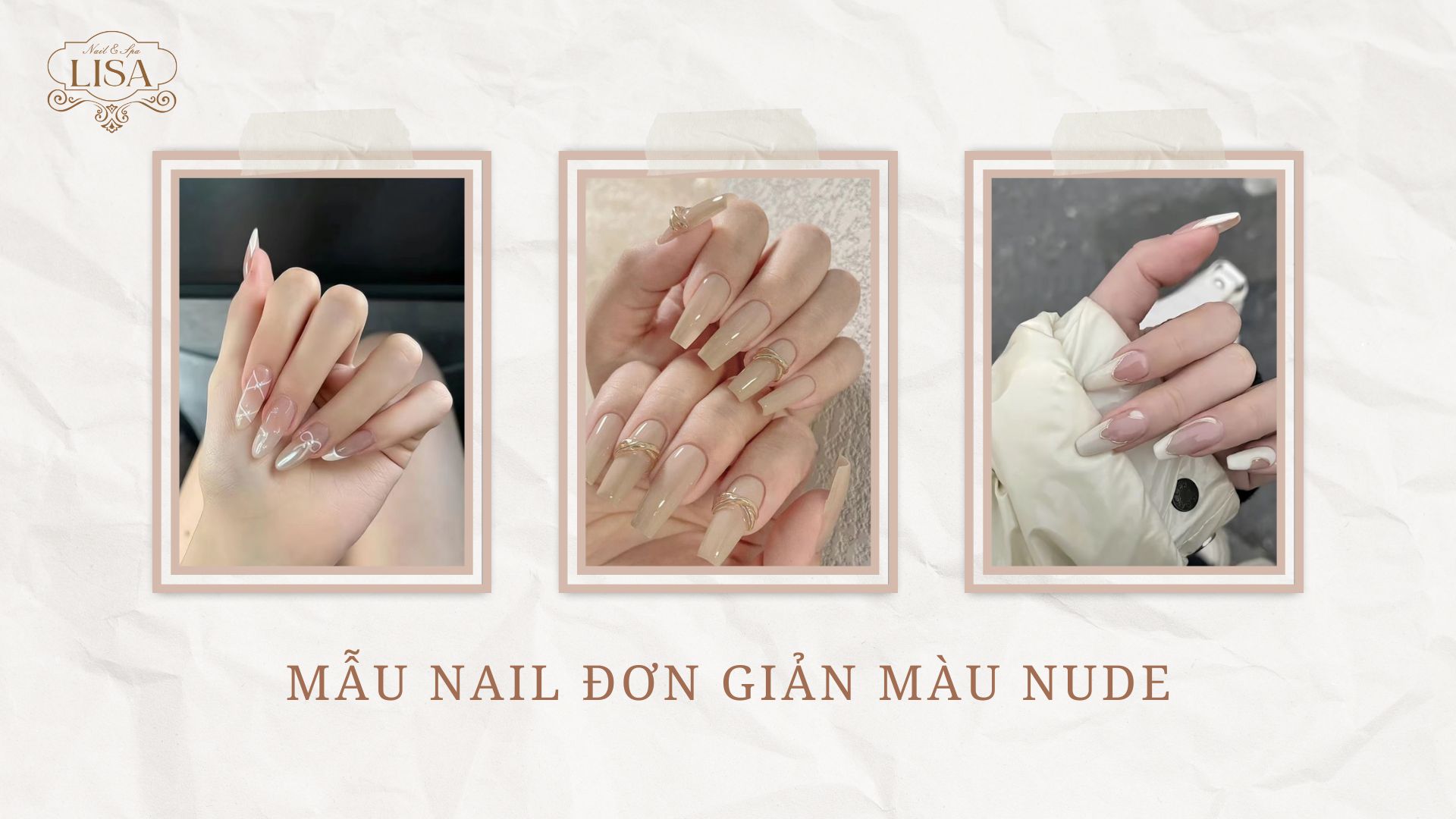 Mẫu Nail Đơn Giản Màu Nude