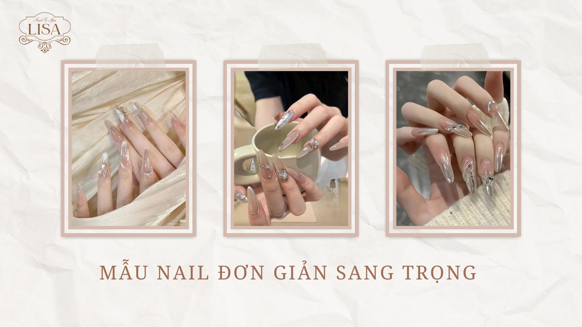 Mẫu Nail Đơn Giản Sang Trọng 