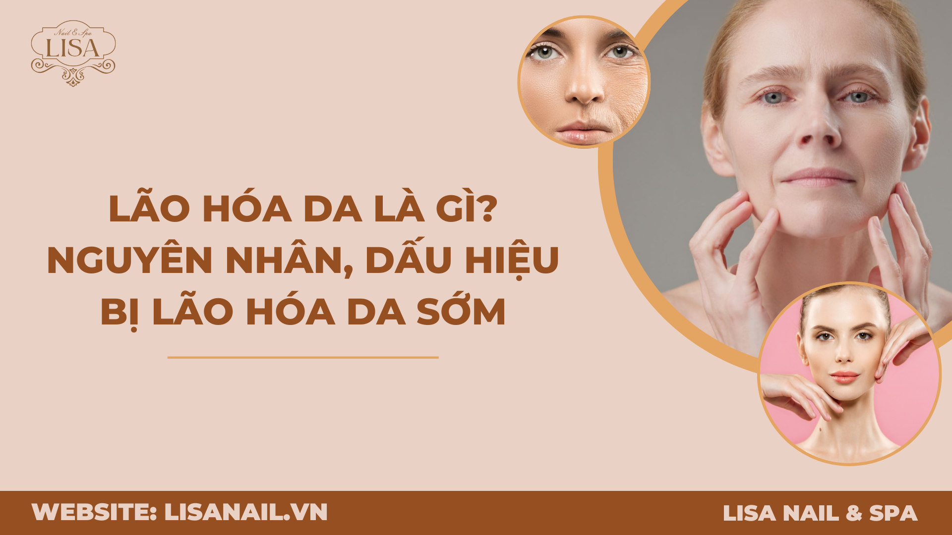 Lão hóa da là gì? nguyên nhân, dấu hiệu bị lão hóa da sớm