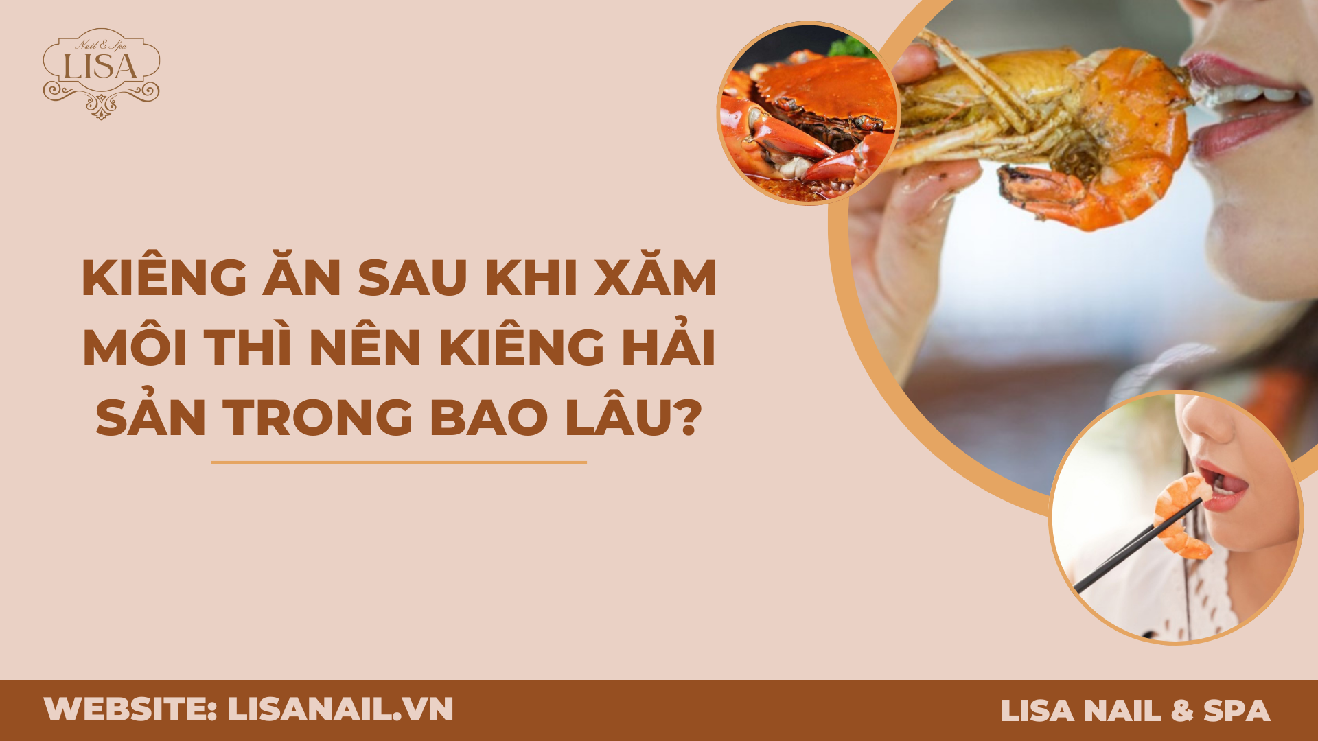 Kiêng ăn sau khi xăm môi thì nên kiêng hải sản trong bao lâu?