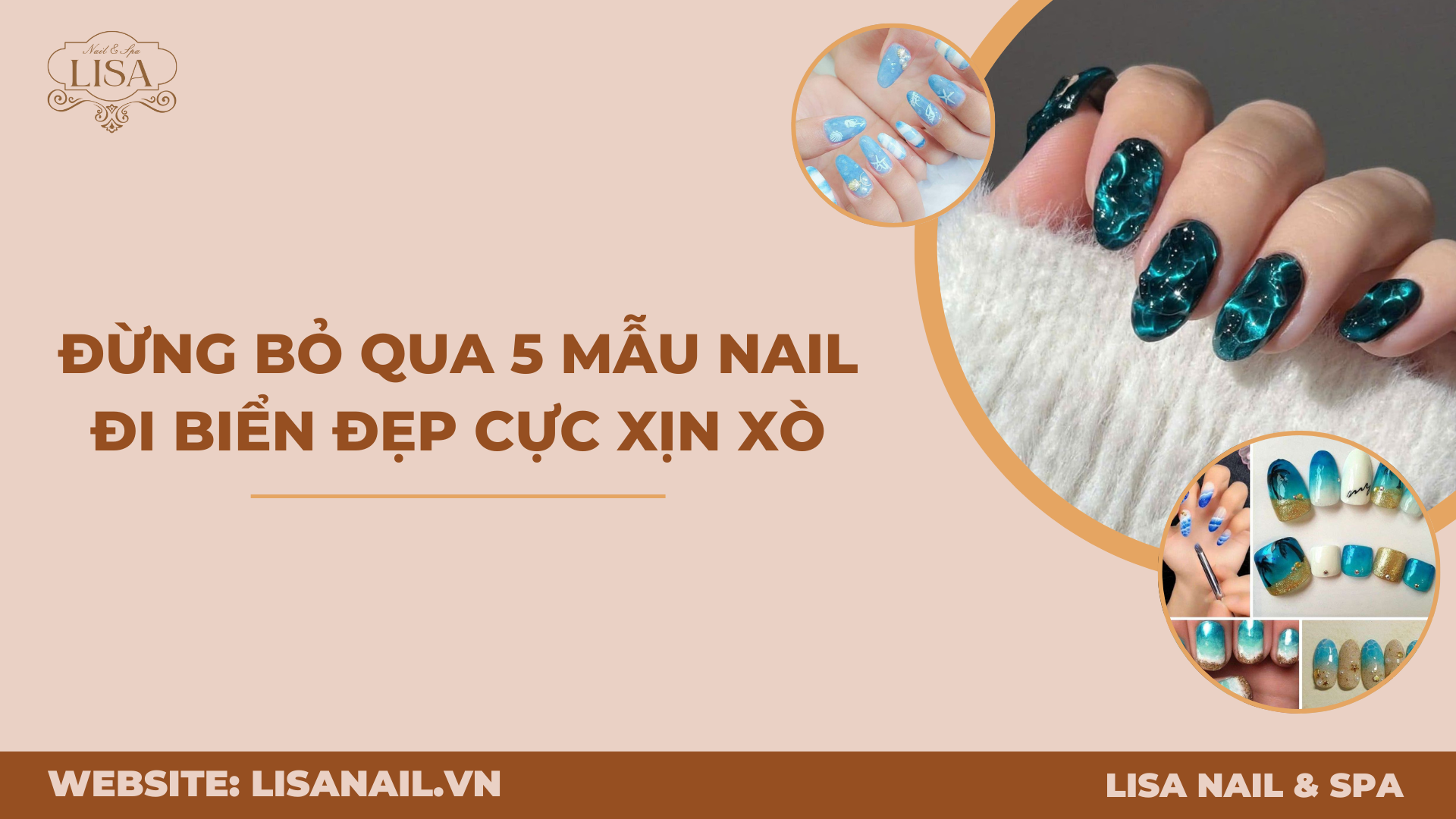 Đừng bỏ qua 5 mẫu nail đi biển đẹp cực xịn xò