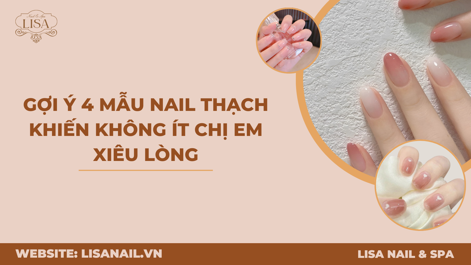 Gợi ý 4 mẫu nail thạch khiến không ít chị em xiêu lòng