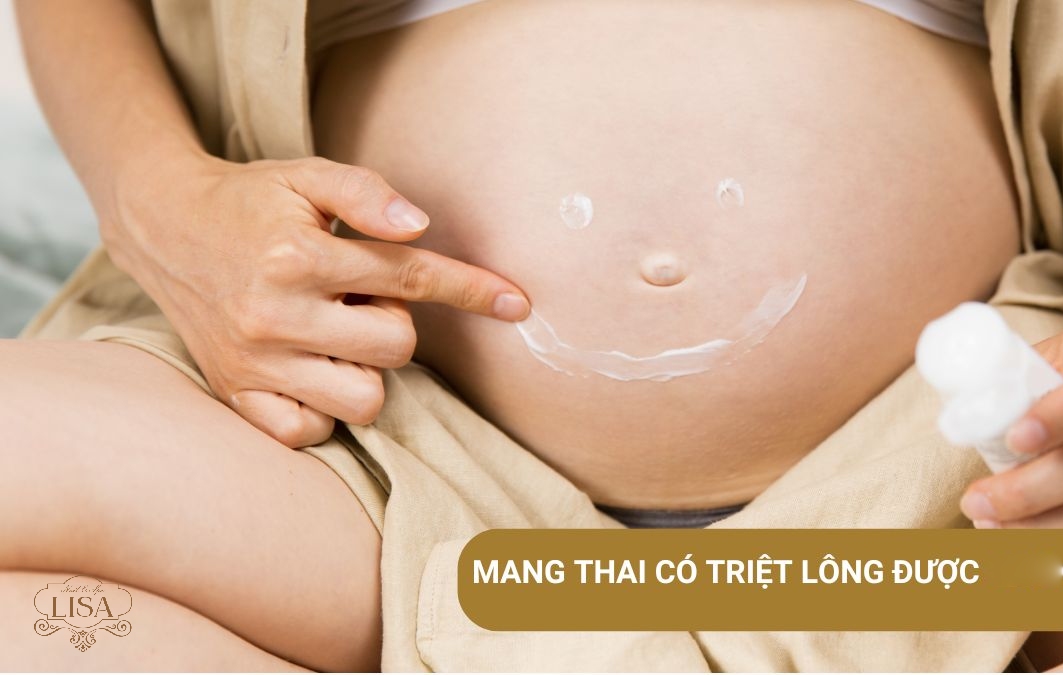 Mang thai có triệt lông được không