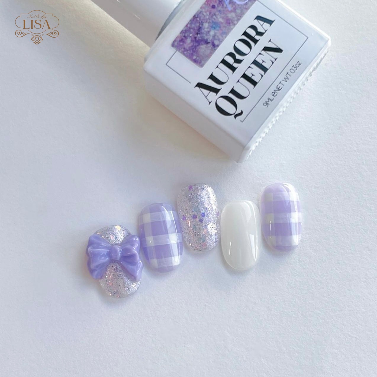 Nail tím siêu đẹp mẫu