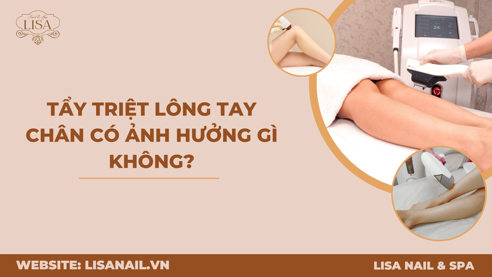 Tẩy triệt lông tay chân có ảnh hưởng gì không?