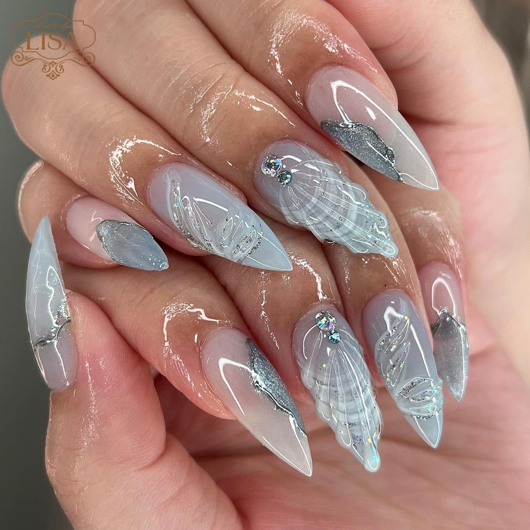 nail ẩn xà cừ đẹp