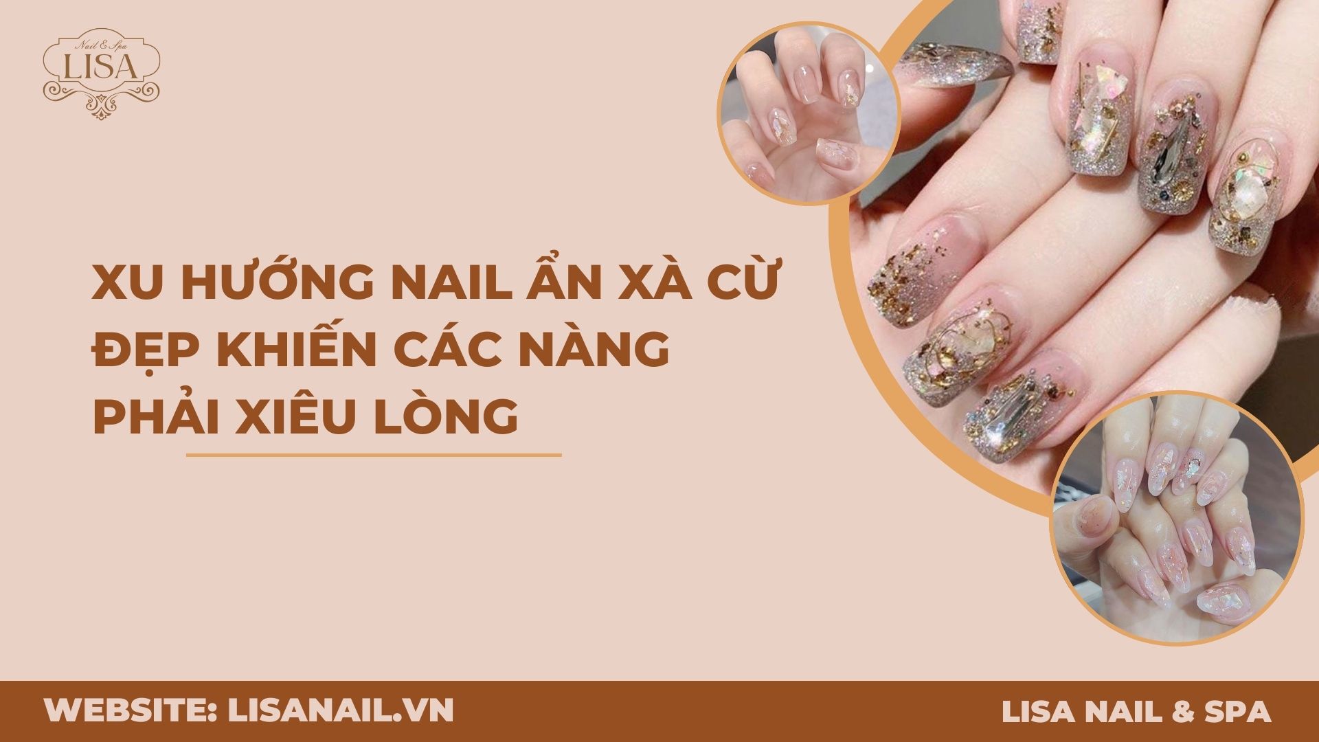 Xu hướng nail ẩn xà cừ đẹp khiến các nàng phải xiêu lòng