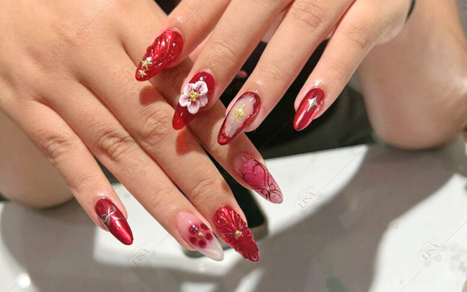  mẫu nail tết