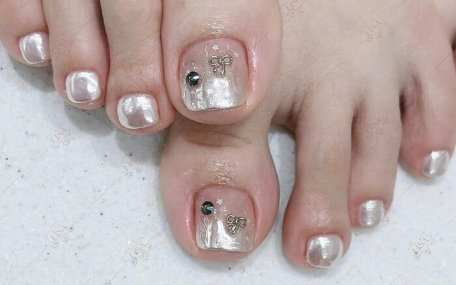 mẫu nail chân đẹp