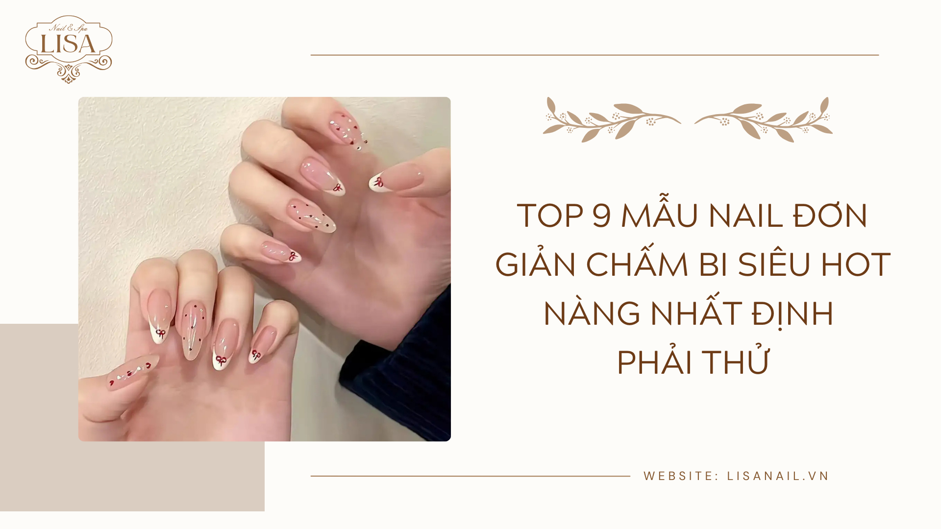 Top 9 mẫu nail đơn giản chấm bi siêu hot nàng nhất định phải thử