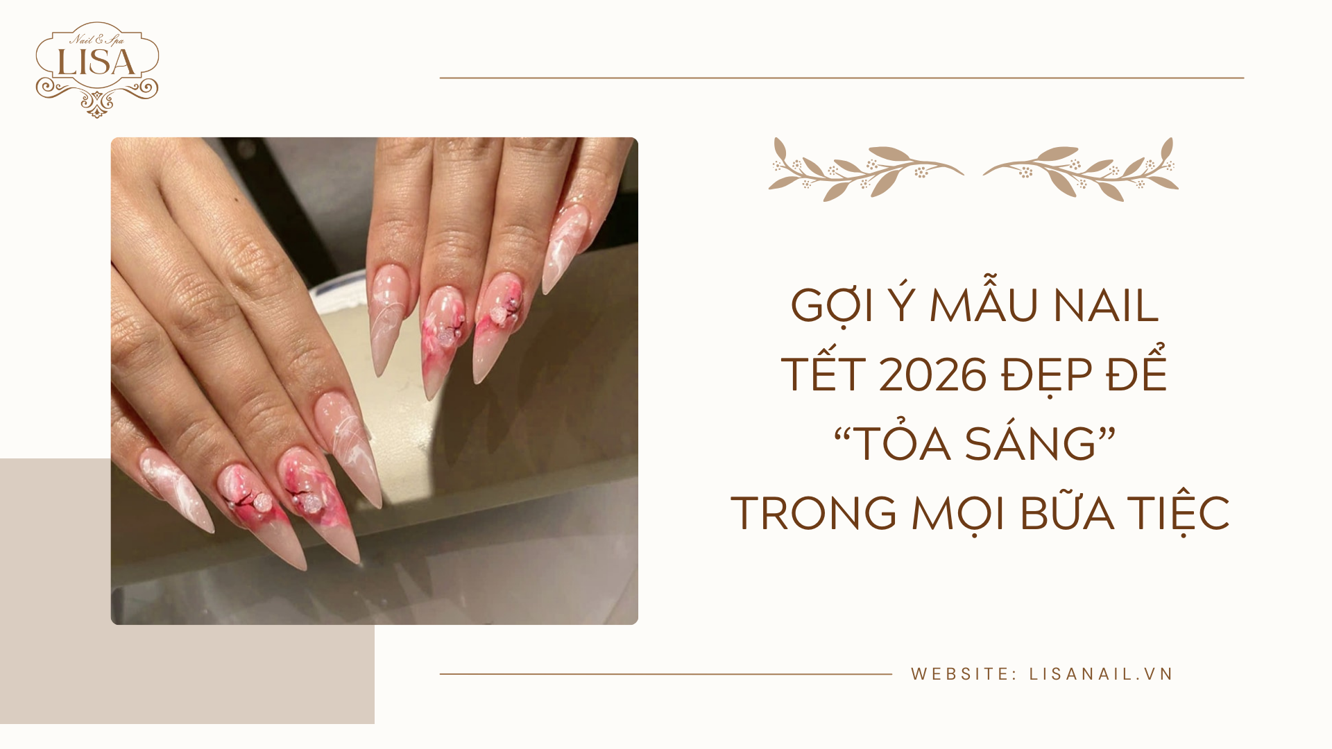 Gợi ý mẫu nail Tết 2026 đẹp để “tỏa sáng” trong mọi bữa tiệc