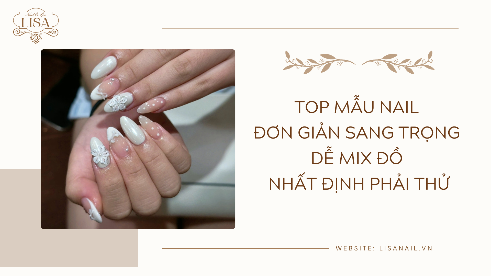 Top mẫu nail đơn giản sang trọng dễ mix đồ nhất định phải thử