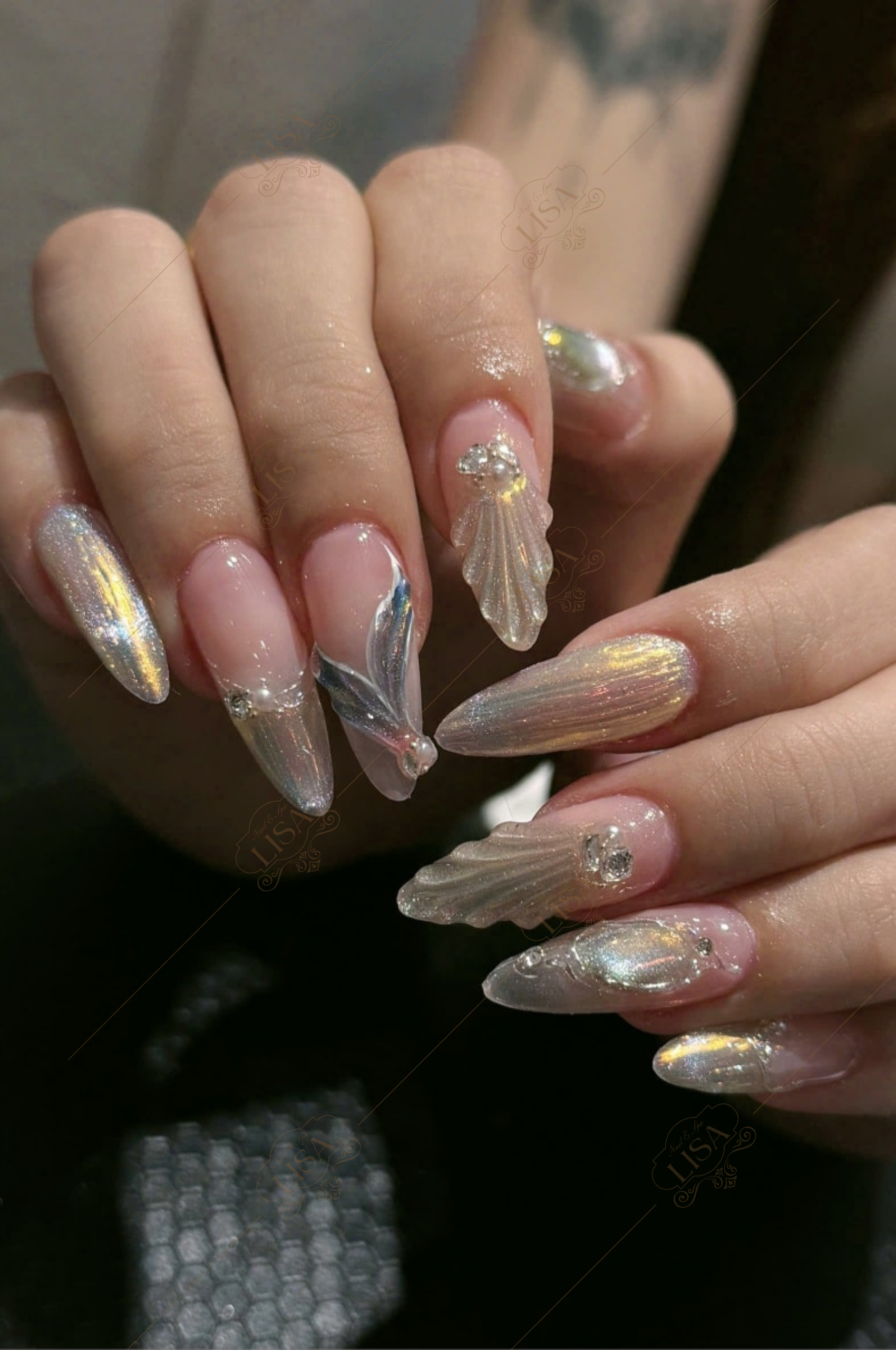 mẫu nail kim tuyến