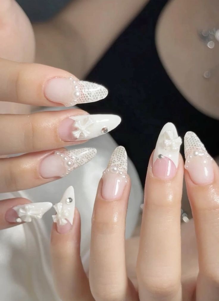 nail cô dâu sang trọng