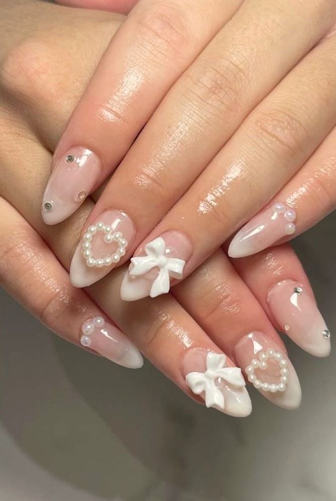 nail cô dâu sang trọng