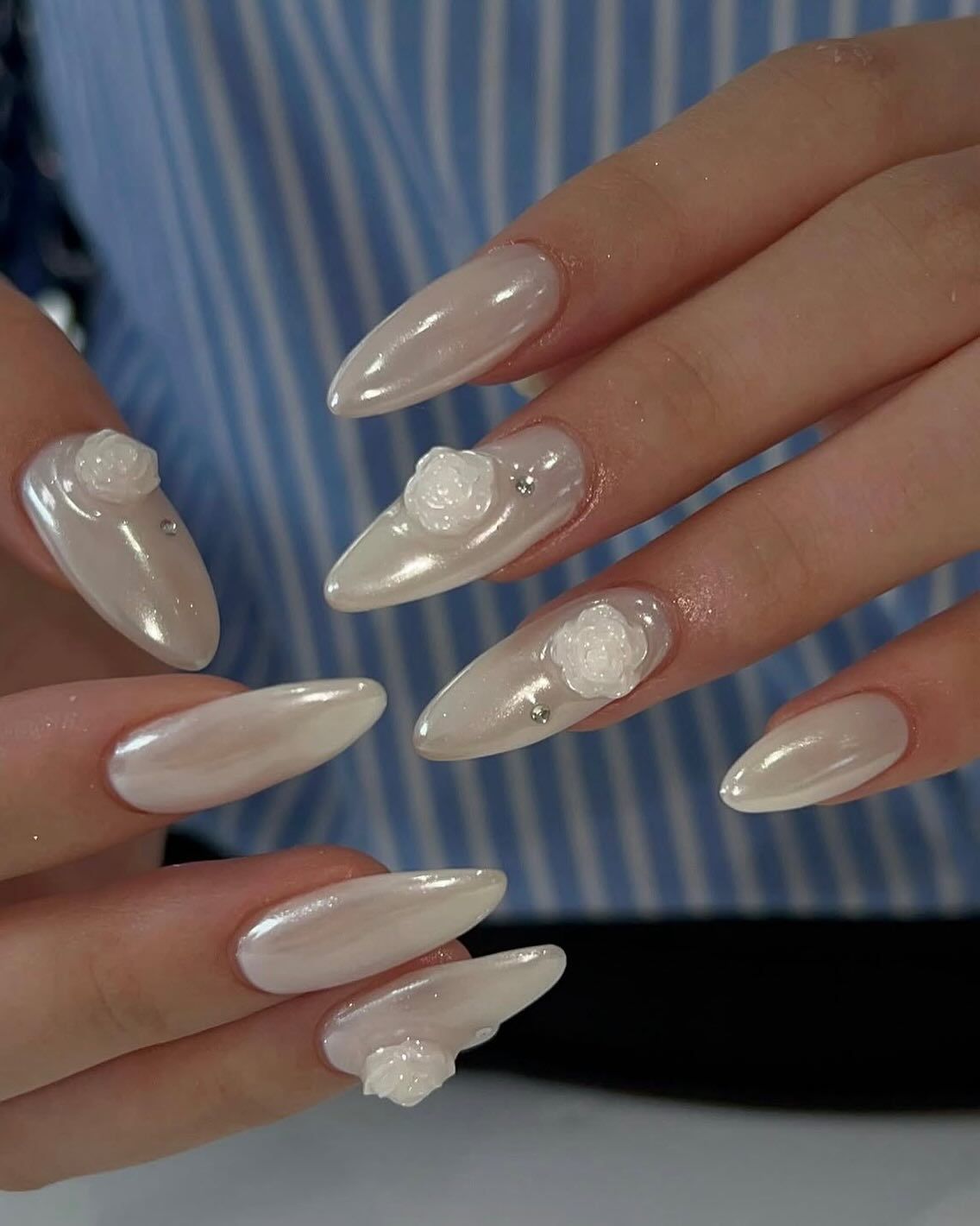 nail cô dâu sang trọng