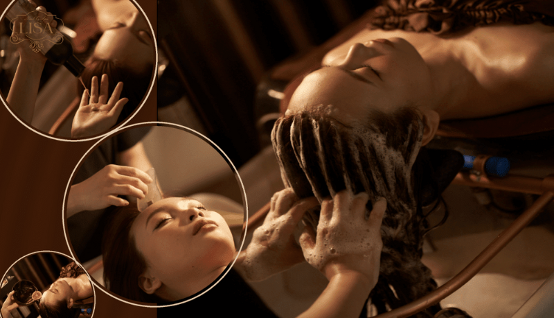 gội đầu massage đầu thư giãn