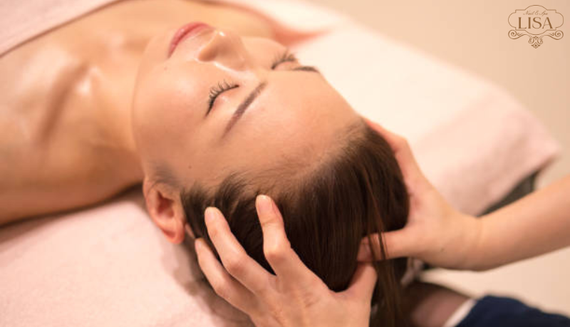 massage bàn chân kết hợp gội đầu