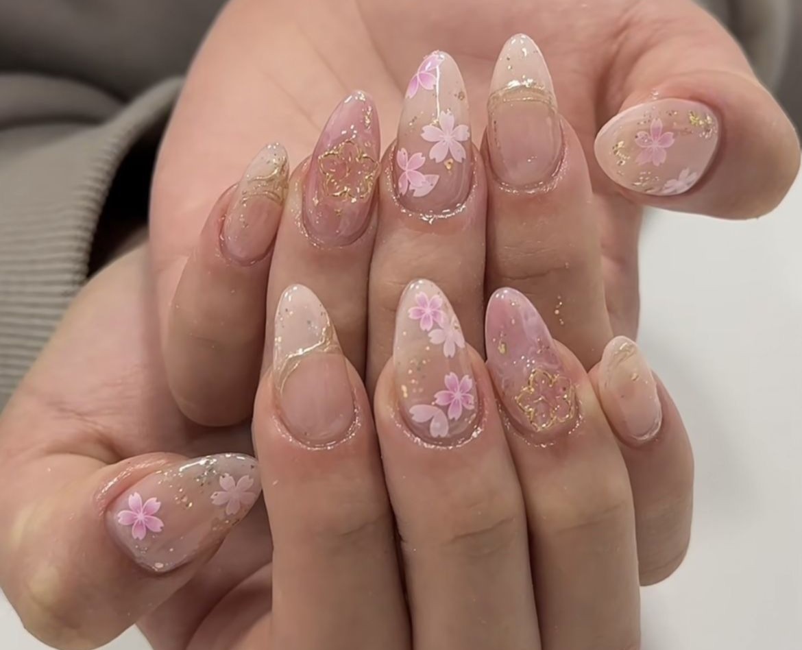 nail phong cách Hàn Nhật