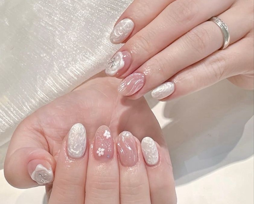 nail phong cách Hàn Nhật