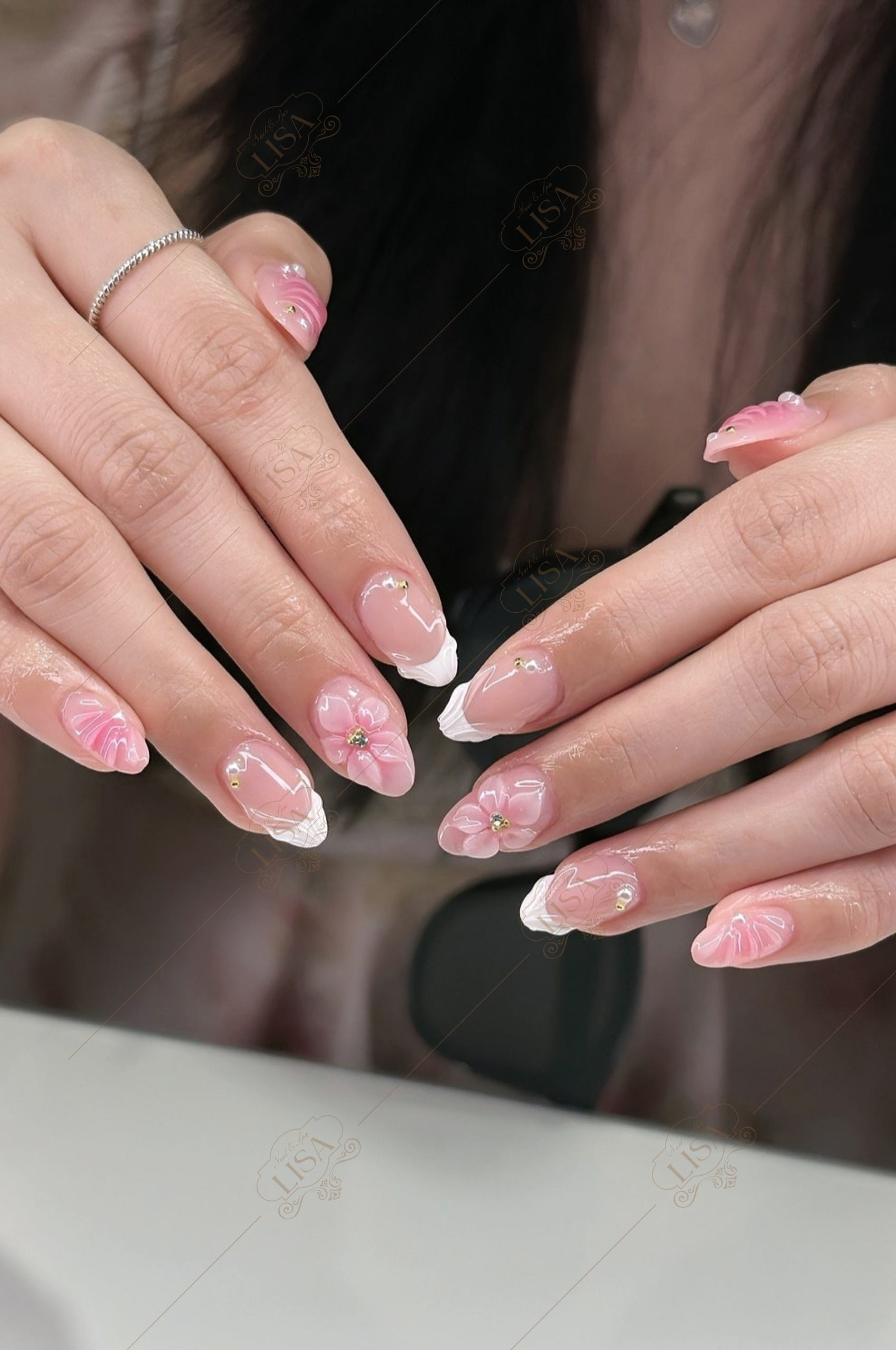 màu nail đơn giản làm sáng da