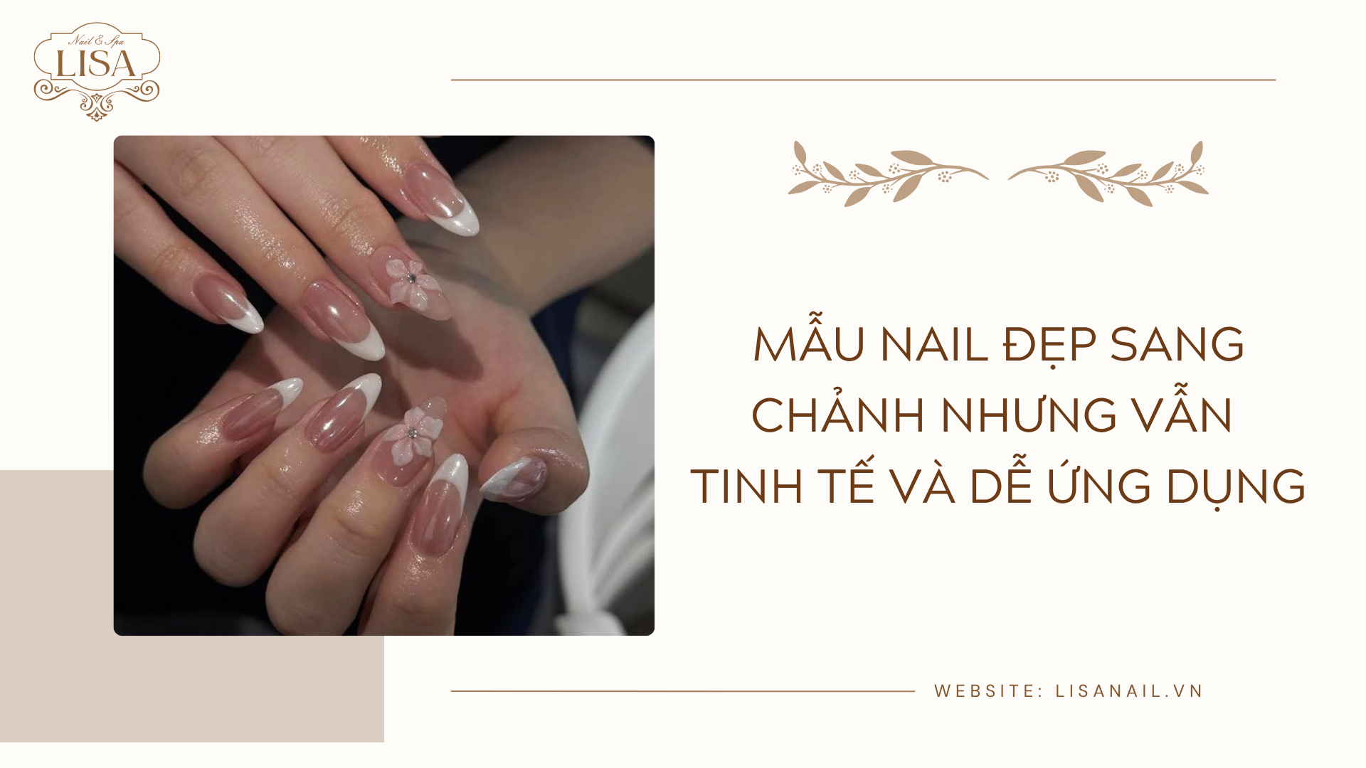 Mẫu nail đẹp sang chảnh nhưng vẫn tinh tế và dễ ứng dụng