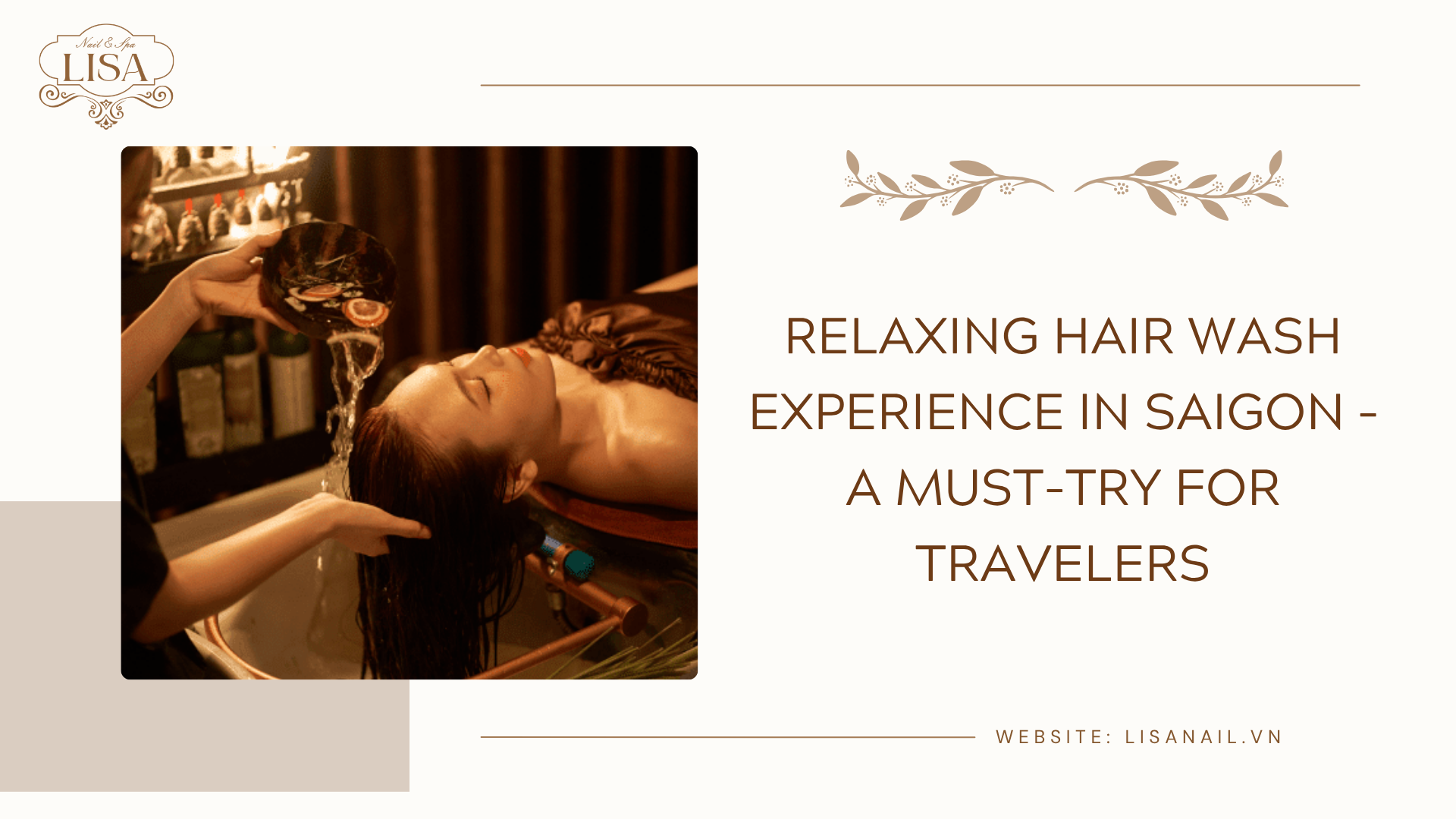 relaxing hair wash experience