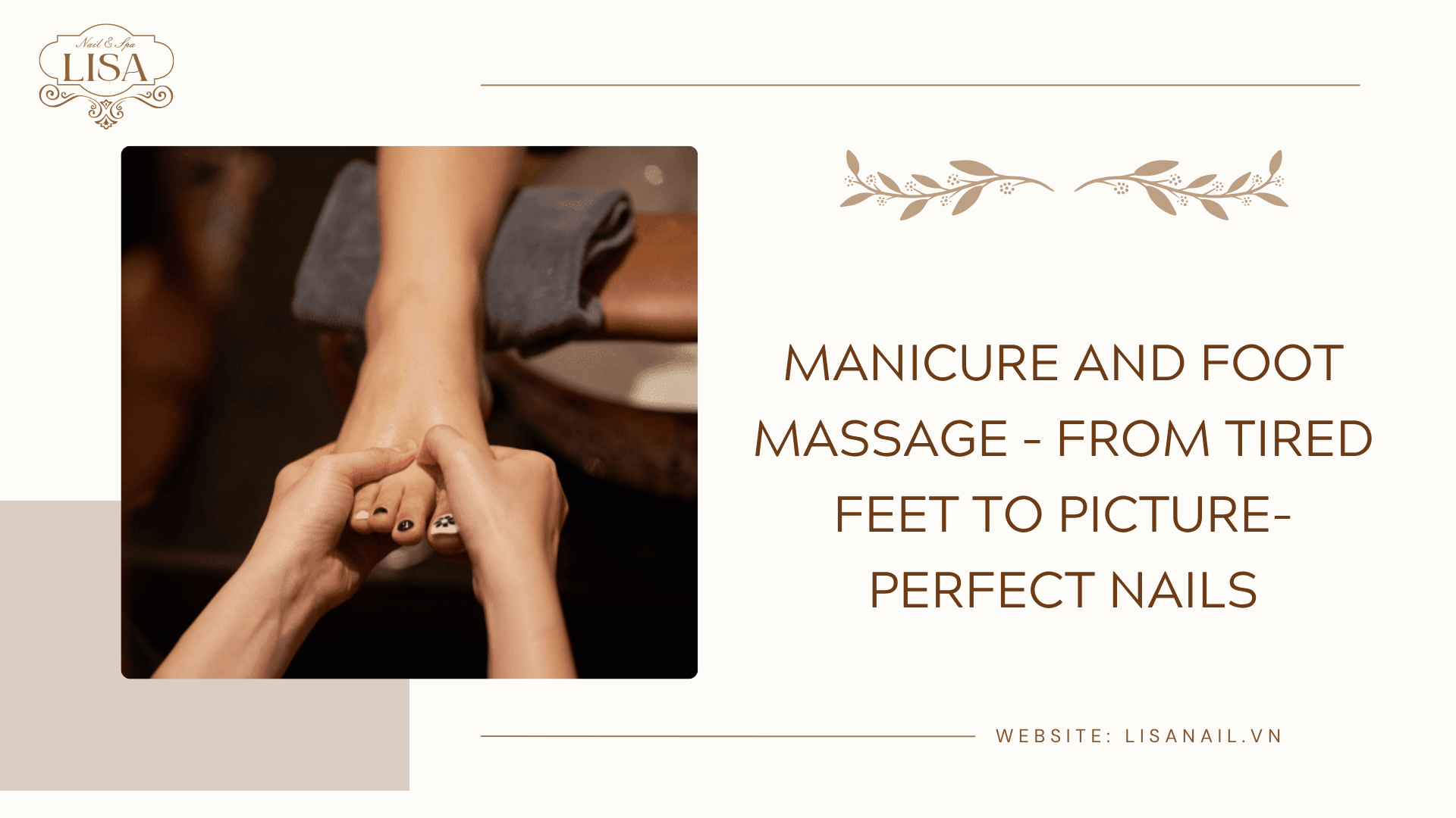 manicure and foot massage